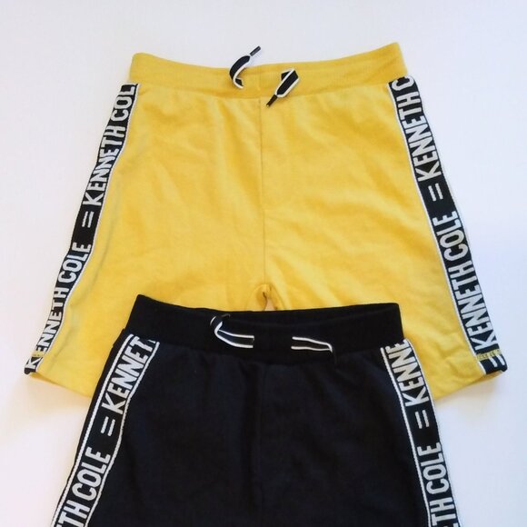 Kenneth Cole New York Yellow and Black Drawstring Shorts Bundle Size 7 - Picture 2 of 5
